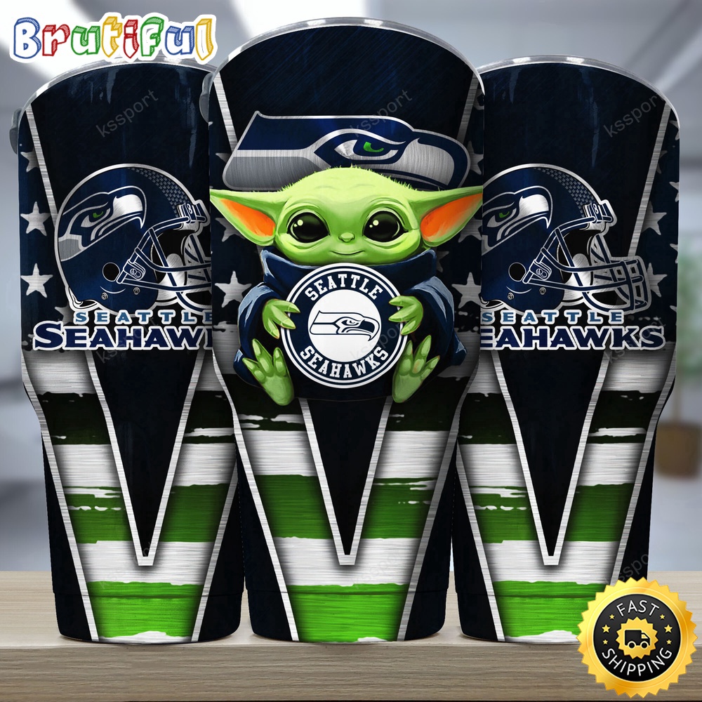 NFL Seattle Seahawks Tumbler Baby Yoda Tumbler For This Season