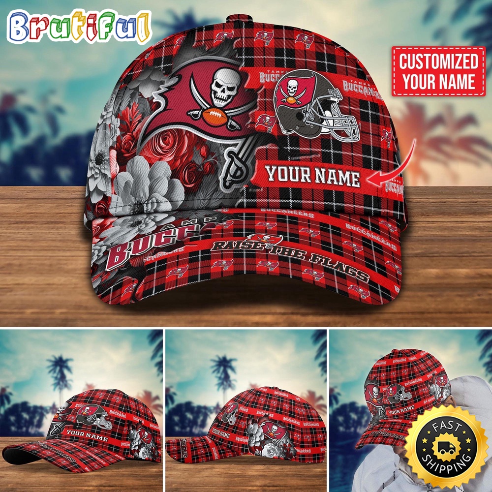 NFL Tampa Bay Buccaneers Baseball Cap Flower Trending Custom Cap