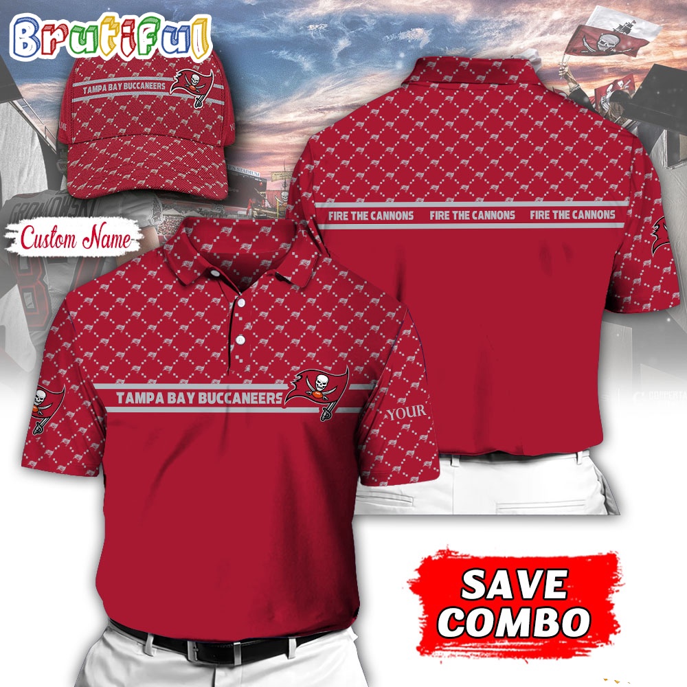 NFL Tampa Bay Buccaneers Polo Shirt, Custom Football Polo Shirt And Cap