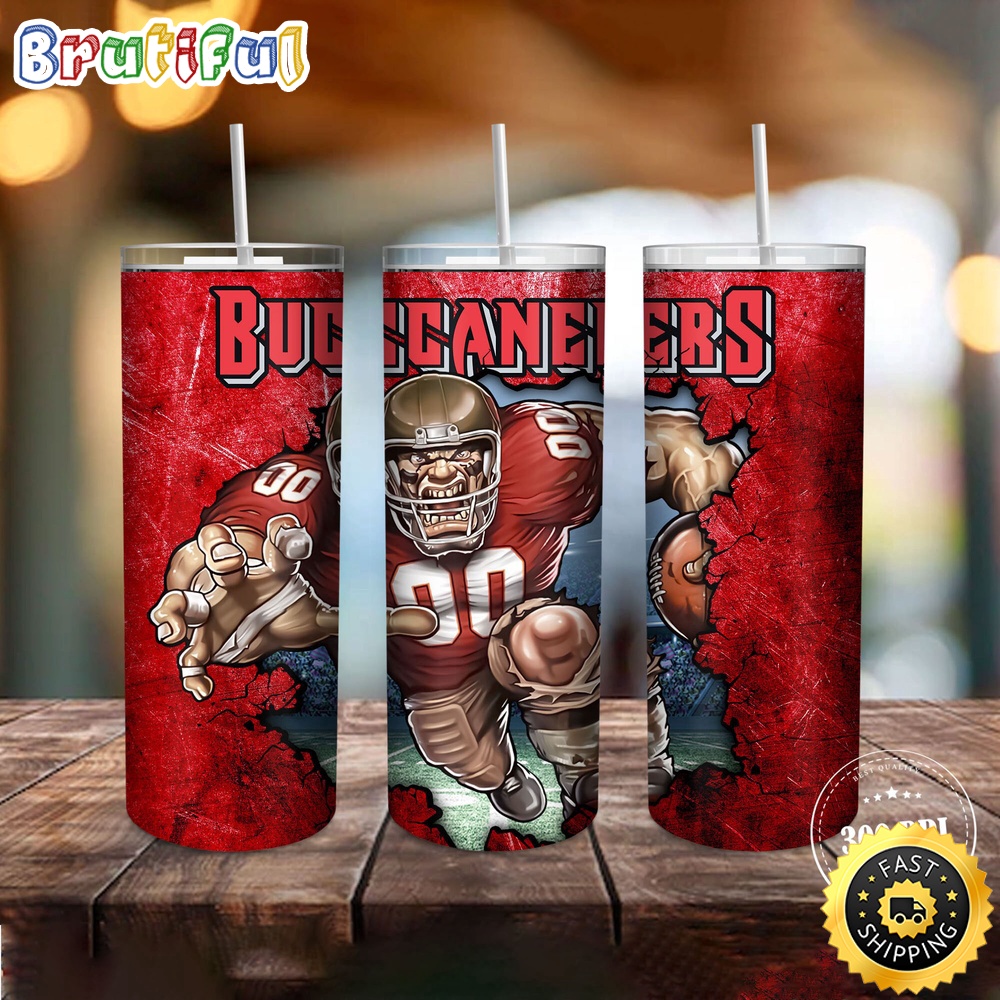 NFL Tampa Bay Buccaneers Tumbler Mascot Skinny Tumbler