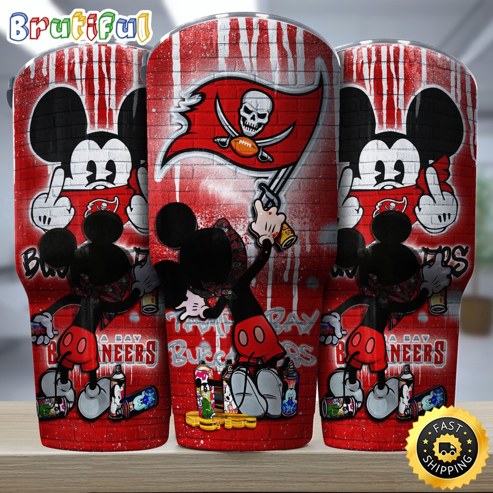 NFL Tampa Bay Buccaneers Tumbler Nfl Tumbler Mickey Graffiti For Sports Fan