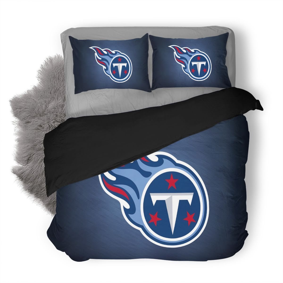 Nfl Tennessee Titans 3D Customized Duvet Cover Bedding Set
