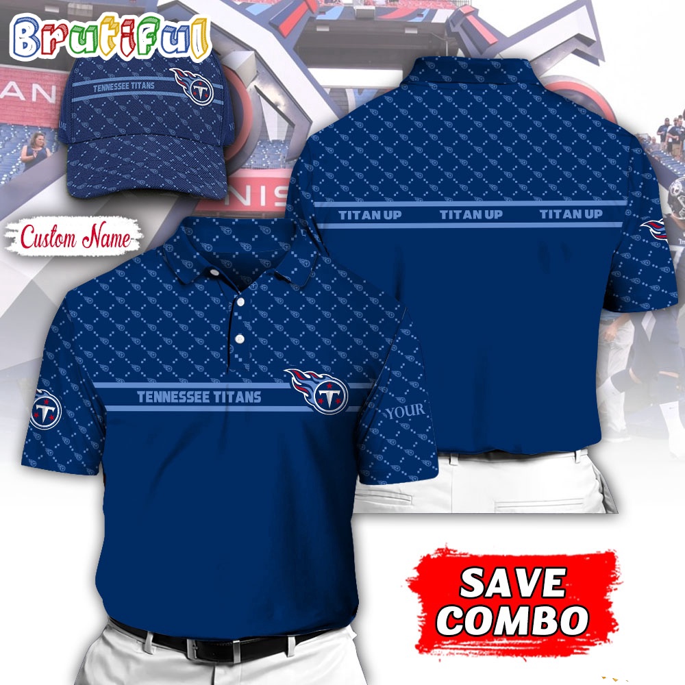 NFL Tennessee Titans Polo Shirt, Custom Football Polo Shirt And Cap