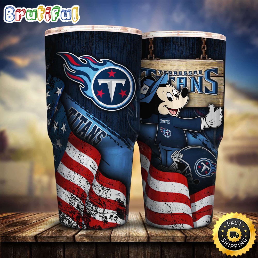NFL Tennessee Titans Tumbler Mickey Mouse Tumbler For Fans