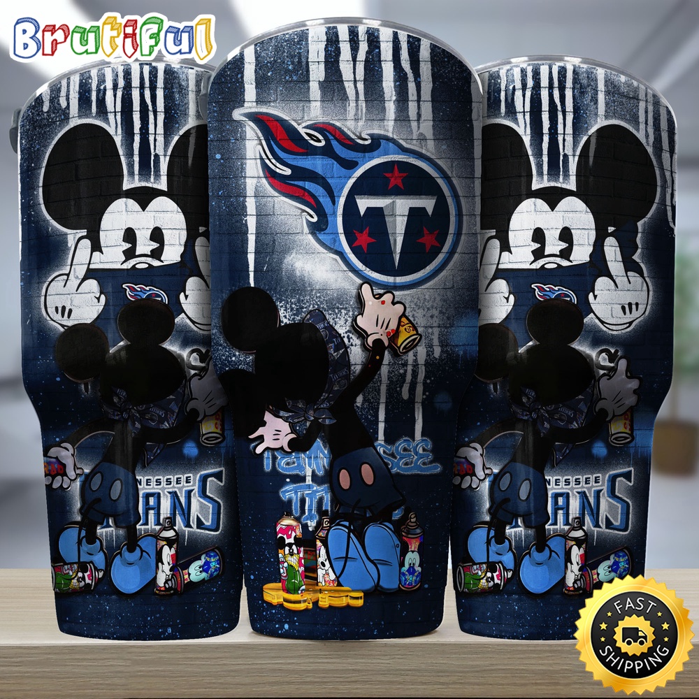 NFL Tennessee Titans Tumbler Nfl Tumbler Mickey Graffiti For Sports Fan