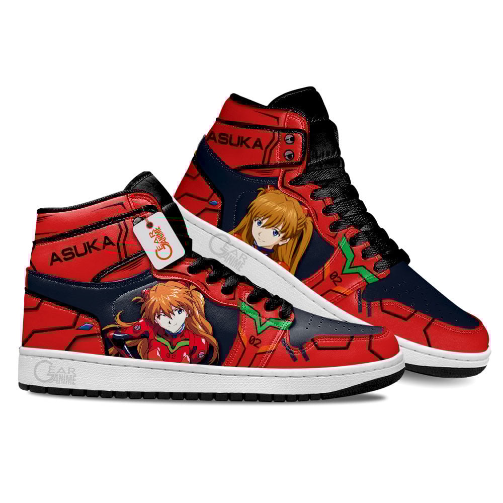 NGE Asuka Langley Soryu Anime Shoes, Air Jordan Hightop