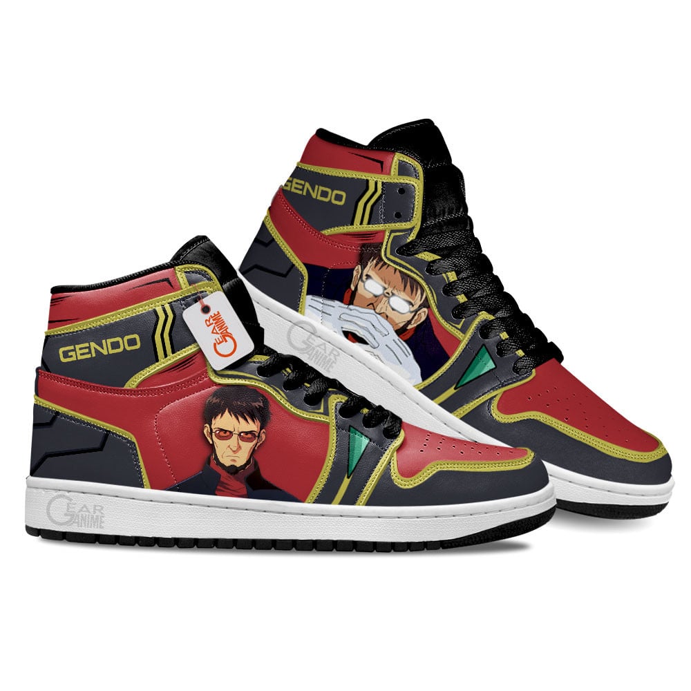 NGE Ikari Gendo Anime Shoes, Air Jordan Hightop