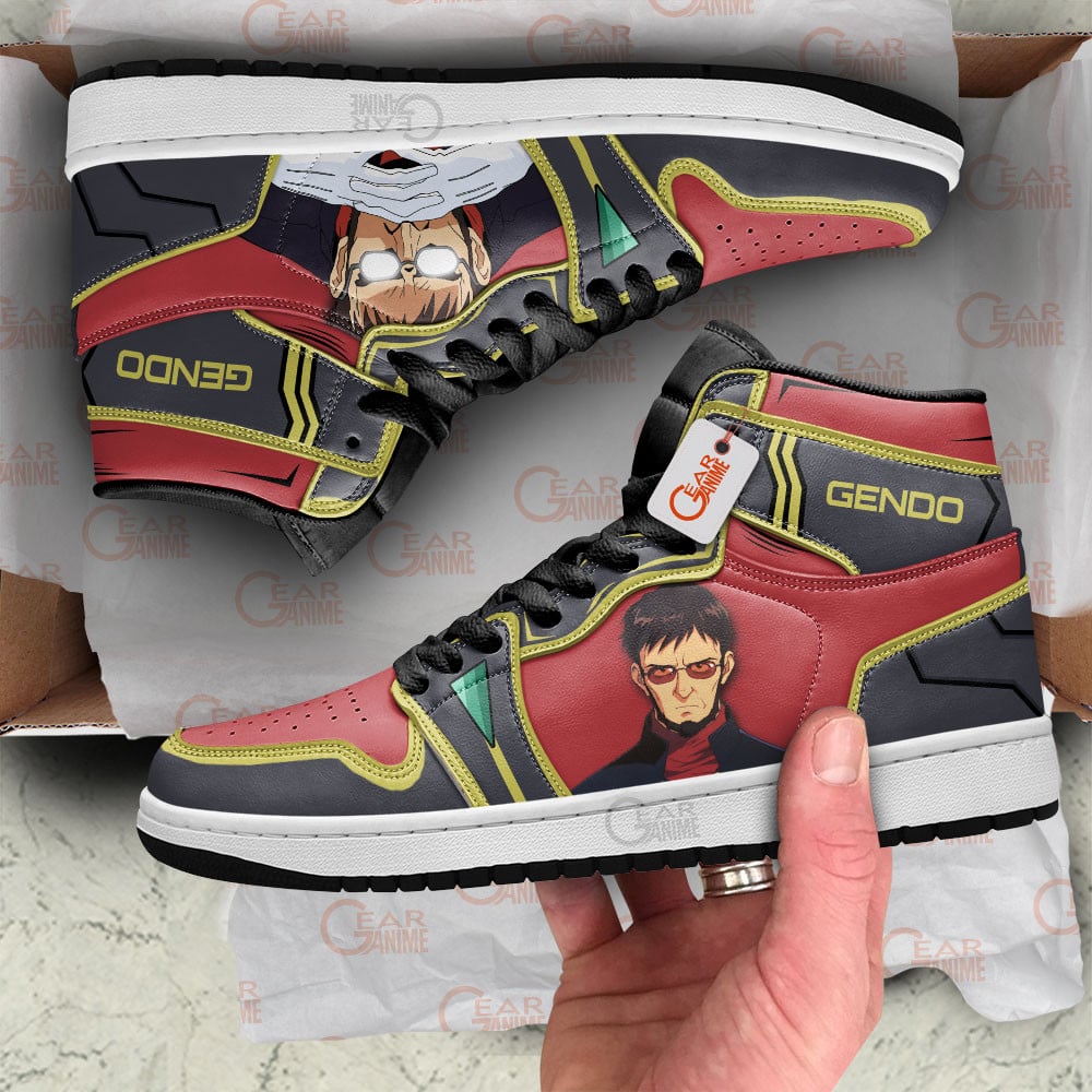 NGE Ikari Gendo Anime Shoes, Air Jordan Hightop