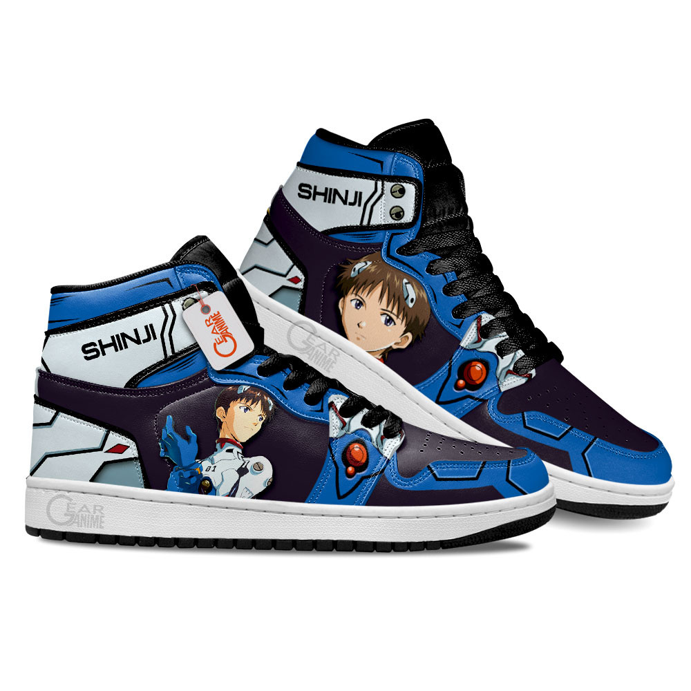 NGE Ikari Shinji Anime Shoes, Air Jordan Hightop