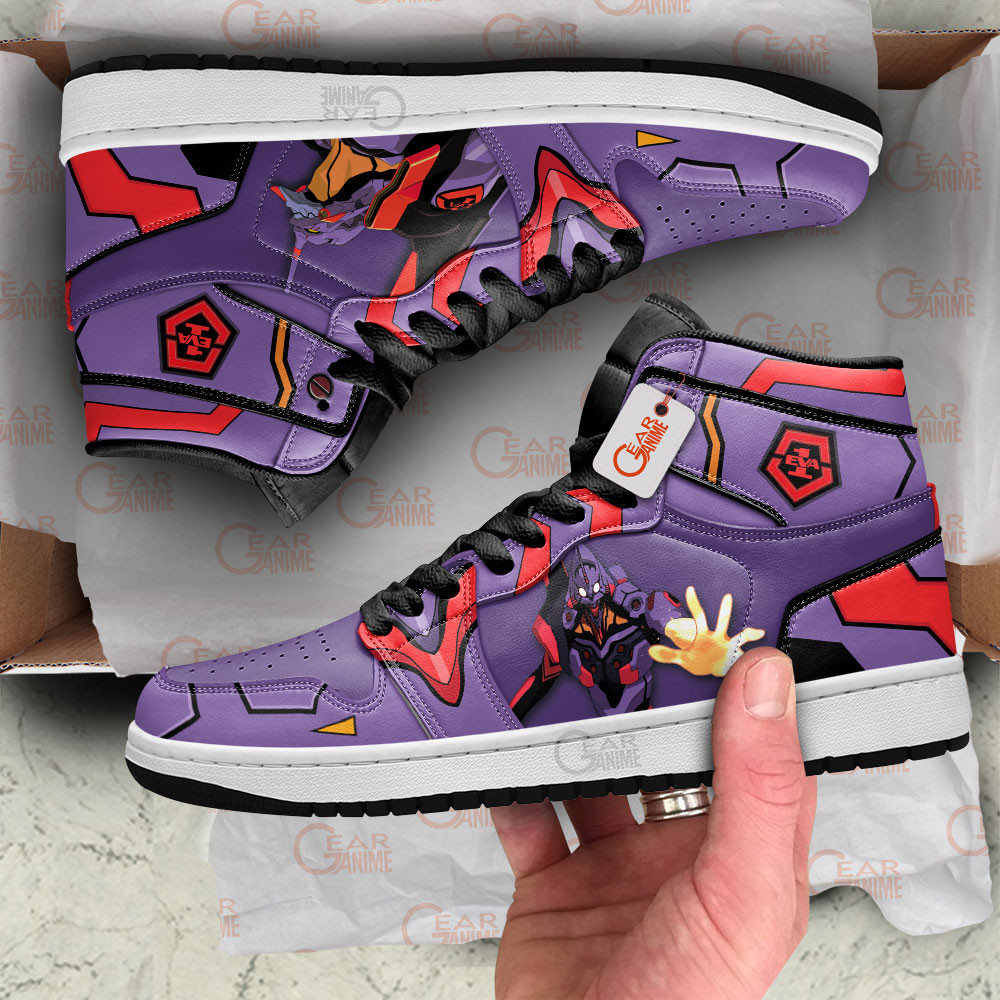 NGE Unit-01 Awakened Anime Shoes, Air Jordan Hightop