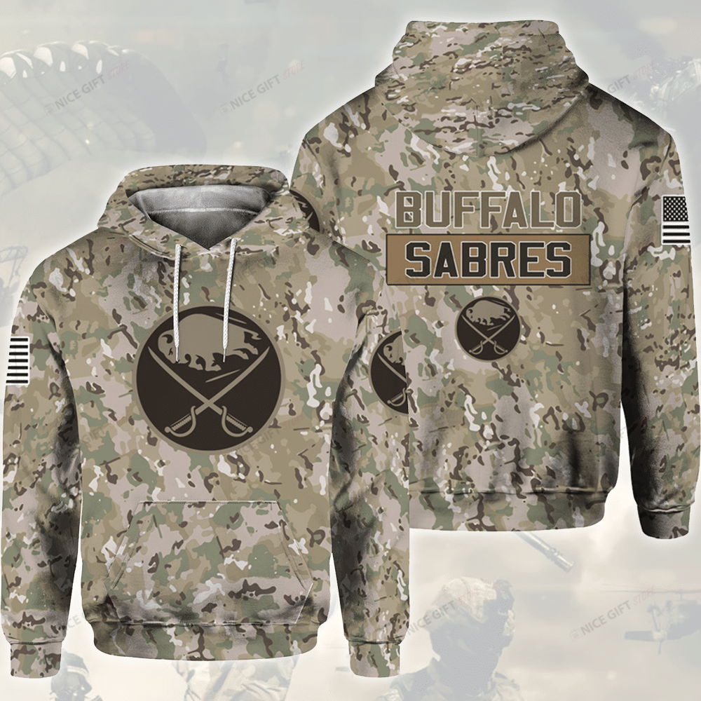 NHL Buffalo Sabres Camouflage 3D Hoodie Gift For Fans