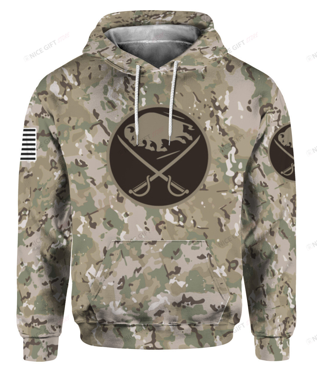 NHL Buffalo Sabres Camouflage 3D Hoodie Gift For Fans