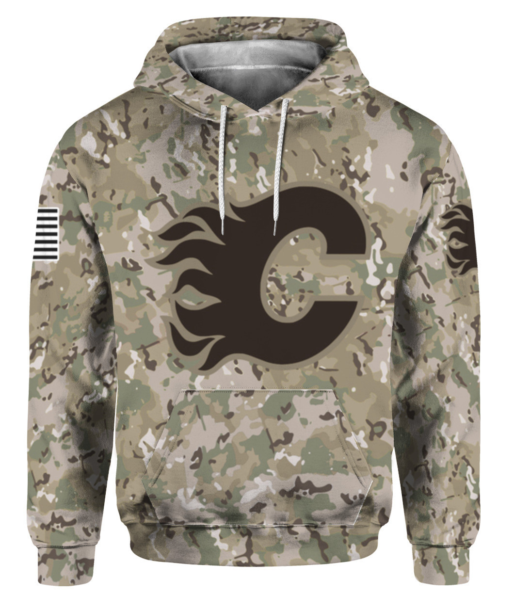 NHL Calgary Flames Camouflage 3D Hoodie Gift For Fans