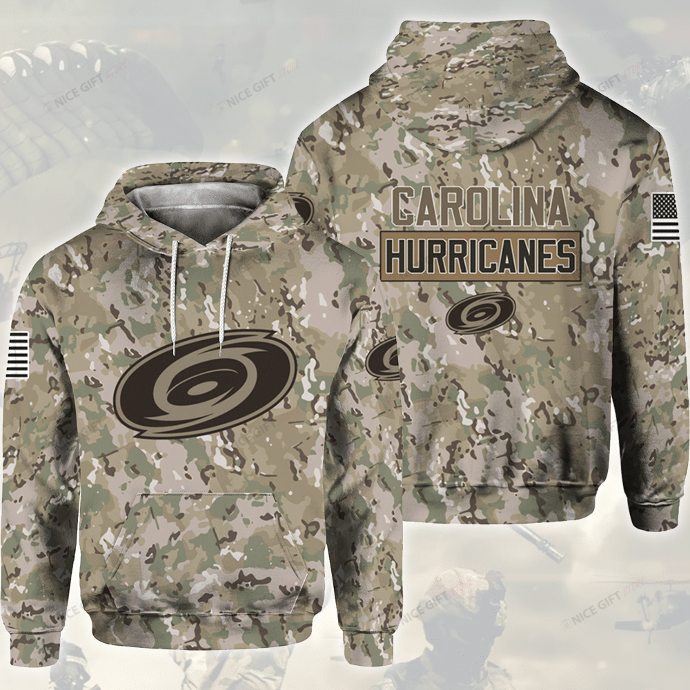 NHL Carolina Hurricanes Camouflage 3D Hoodie Gift For Fans
