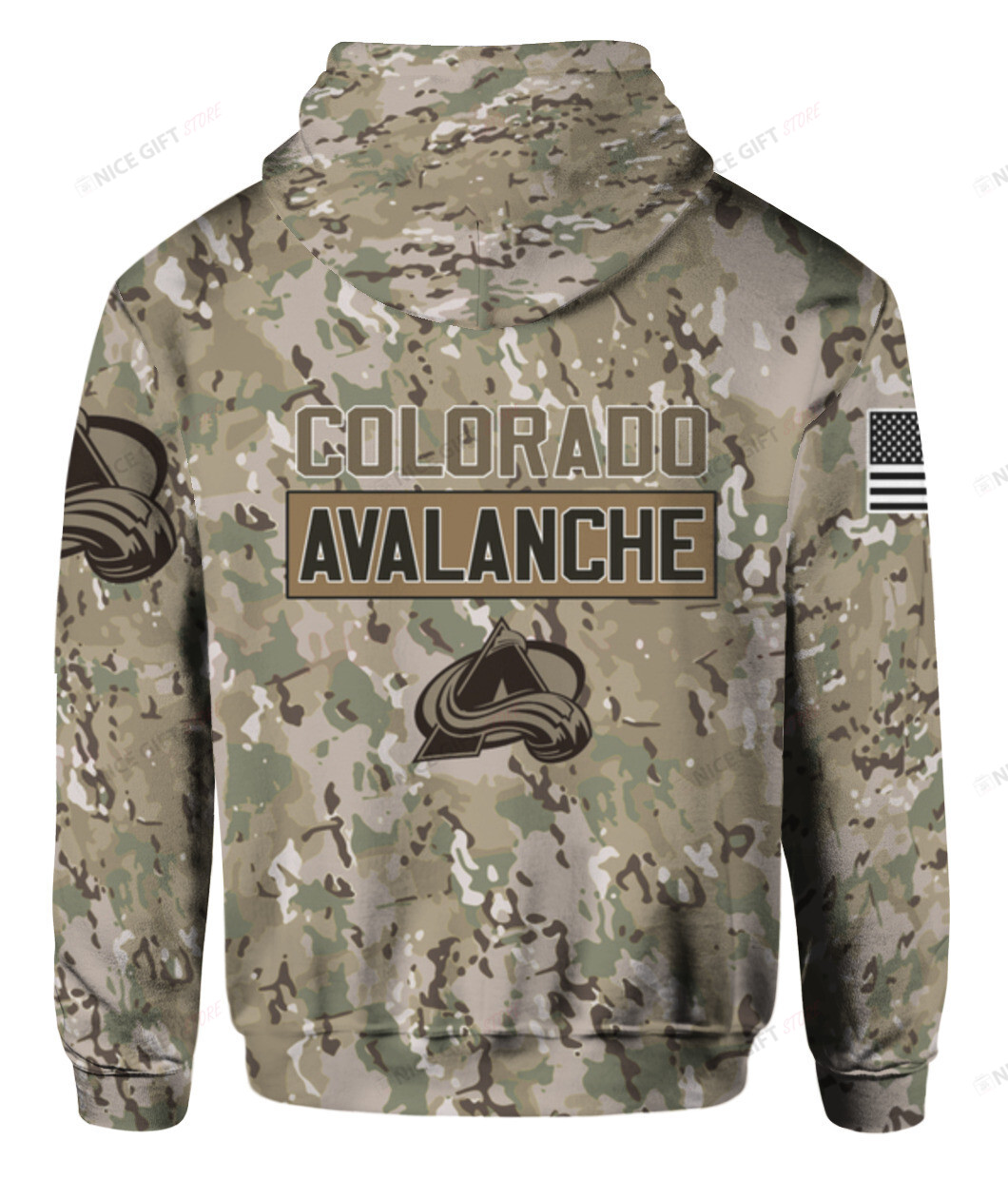 NHL Colorado Avalanche Camouflage 3D Hoodie Gift For Fans