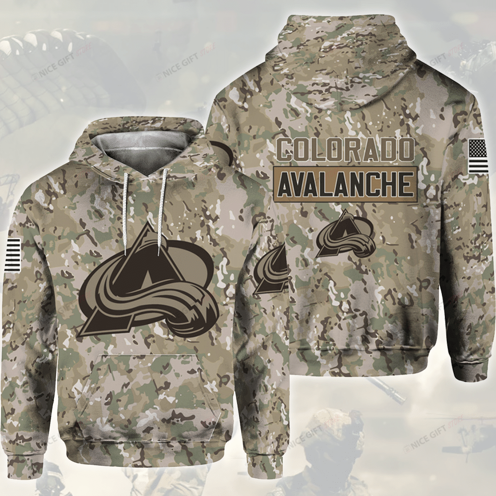 NHL Colorado Avalanche Camouflage 3D Hoodie Gift For Fans