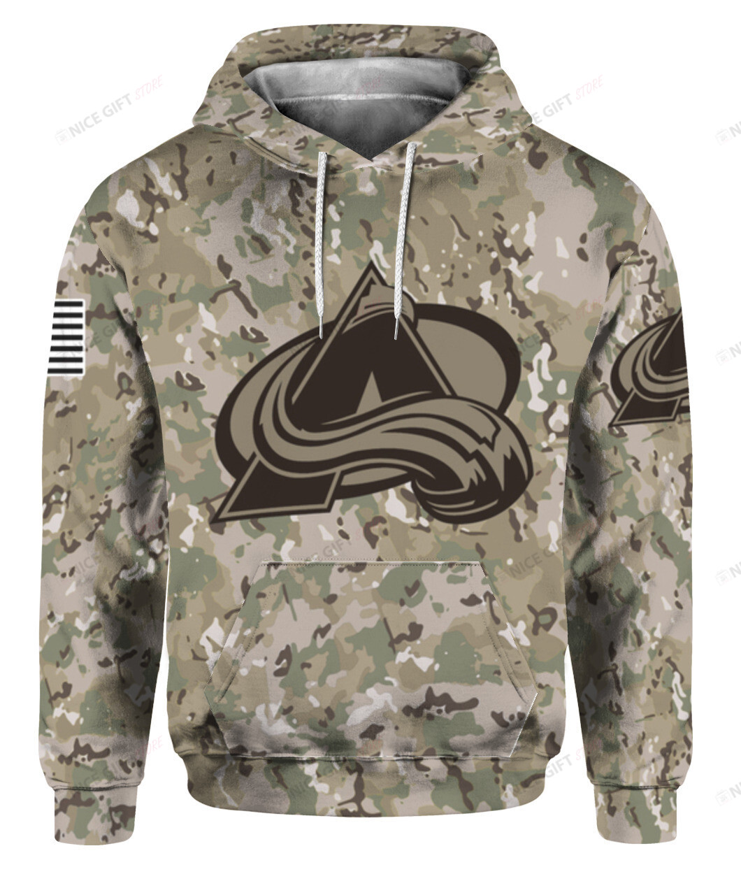 NHL Colorado Avalanche Camouflage 3D Hoodie Gift For Fans