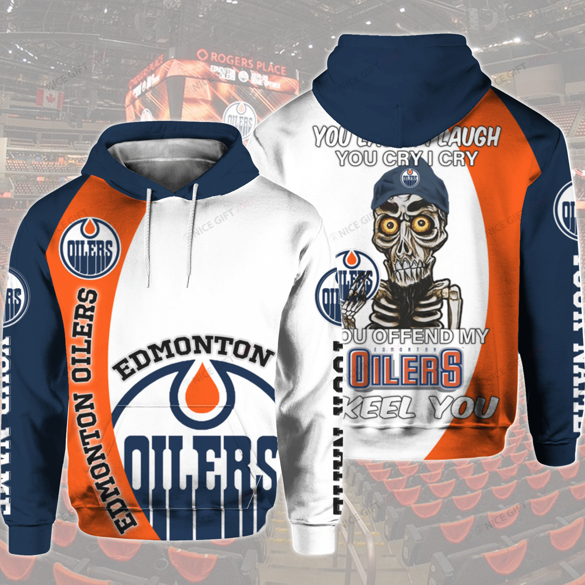 NHL Edmonton Oilers (Your Name) 3D Hoodie Gift For Fans