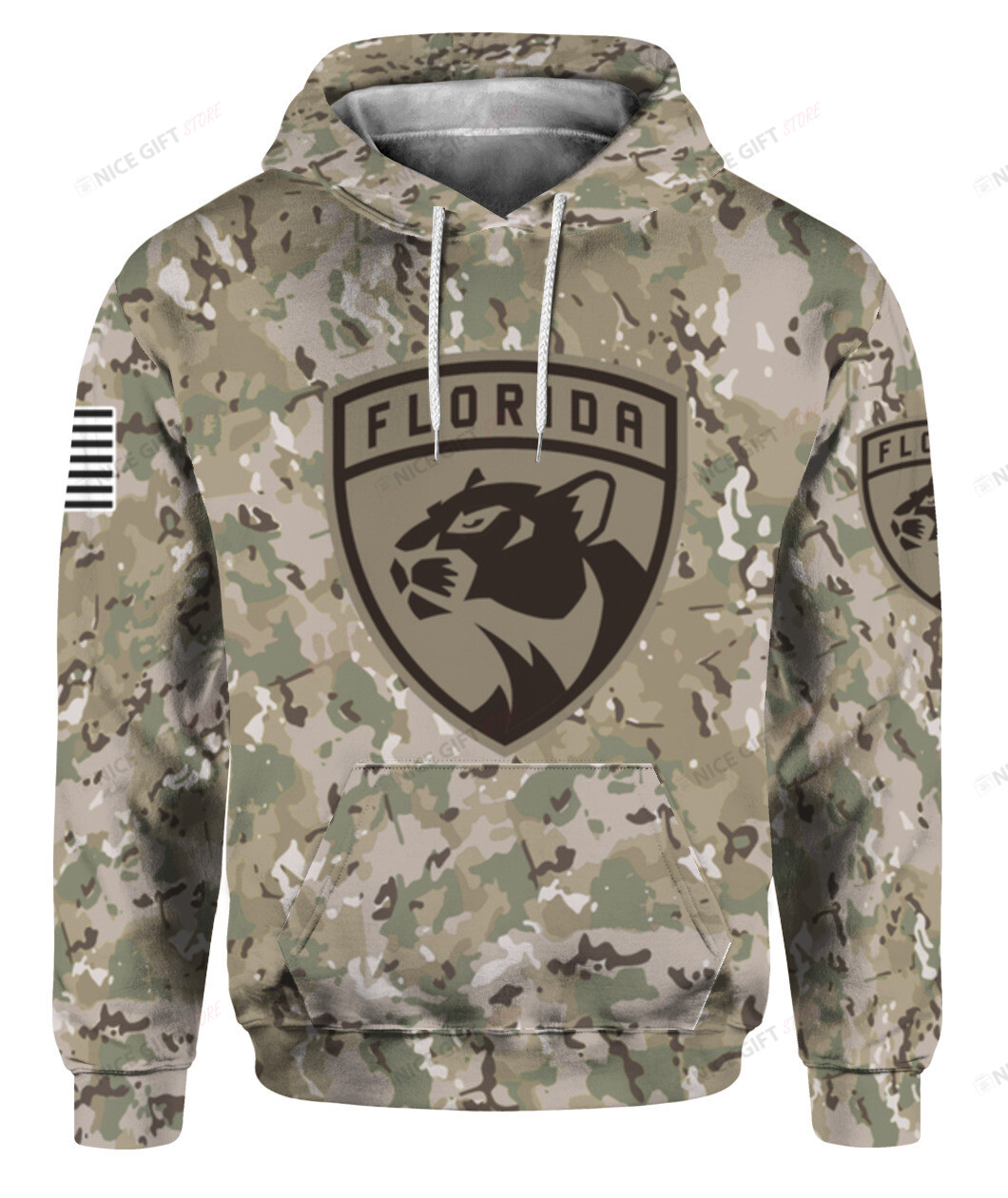 NHL Florida Panthers Camouflage 3D Hoodie Gift For Fans