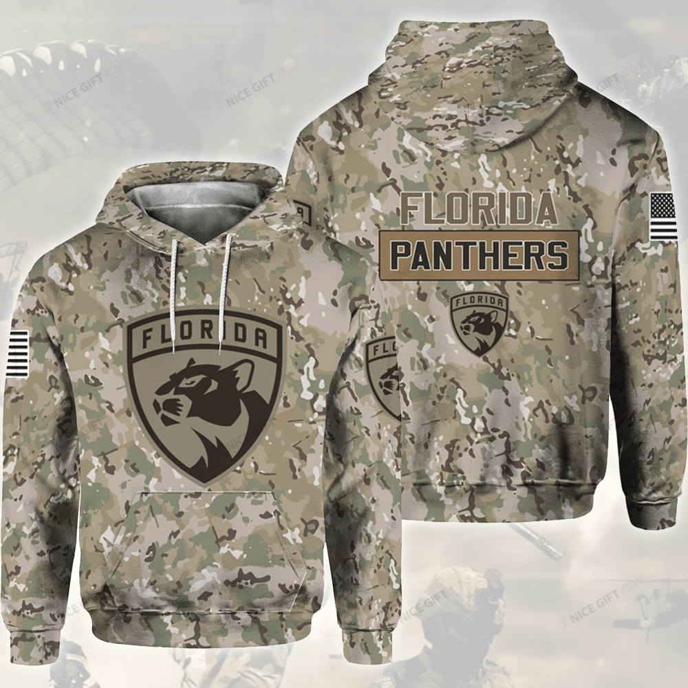 NHL Florida Panthers Camouflage 3D Hoodie Gift For Fans