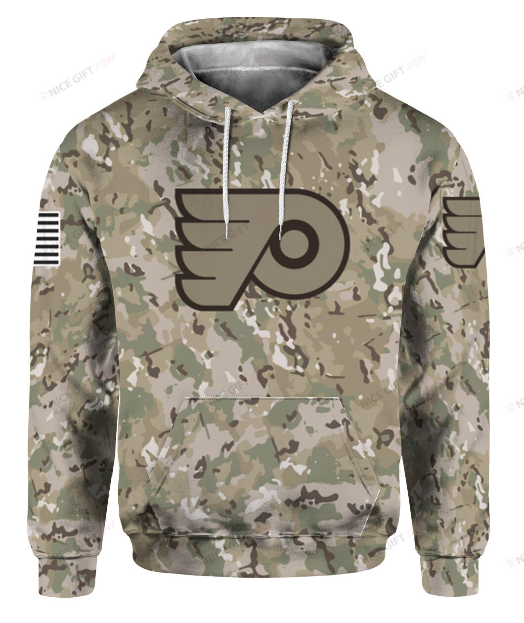 NHL Philadelphia Flyers Camouflage 3D Hoodie Gift For Fans