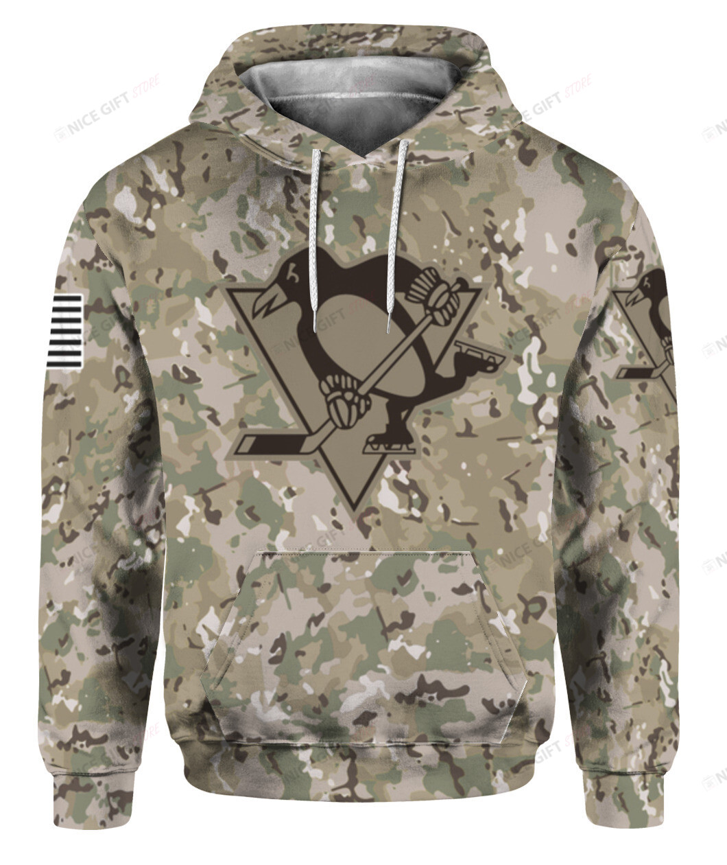 NHL Pittsburgh Penguins Camouflage 3D Hoodie Gift For Fans