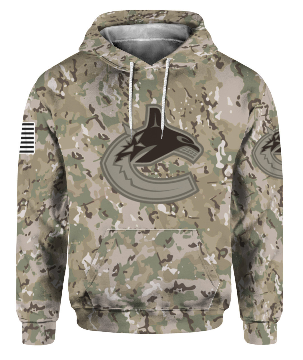 NHL Vancouver Canucks Camouflage 3D Hoodie Gift For Fans