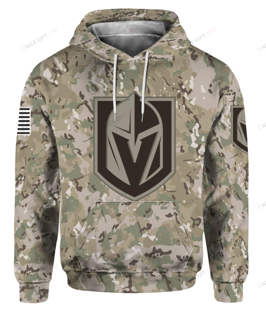 NHL Vegas Golden Knights Camouflage 3D Hoodie Gift For Fans