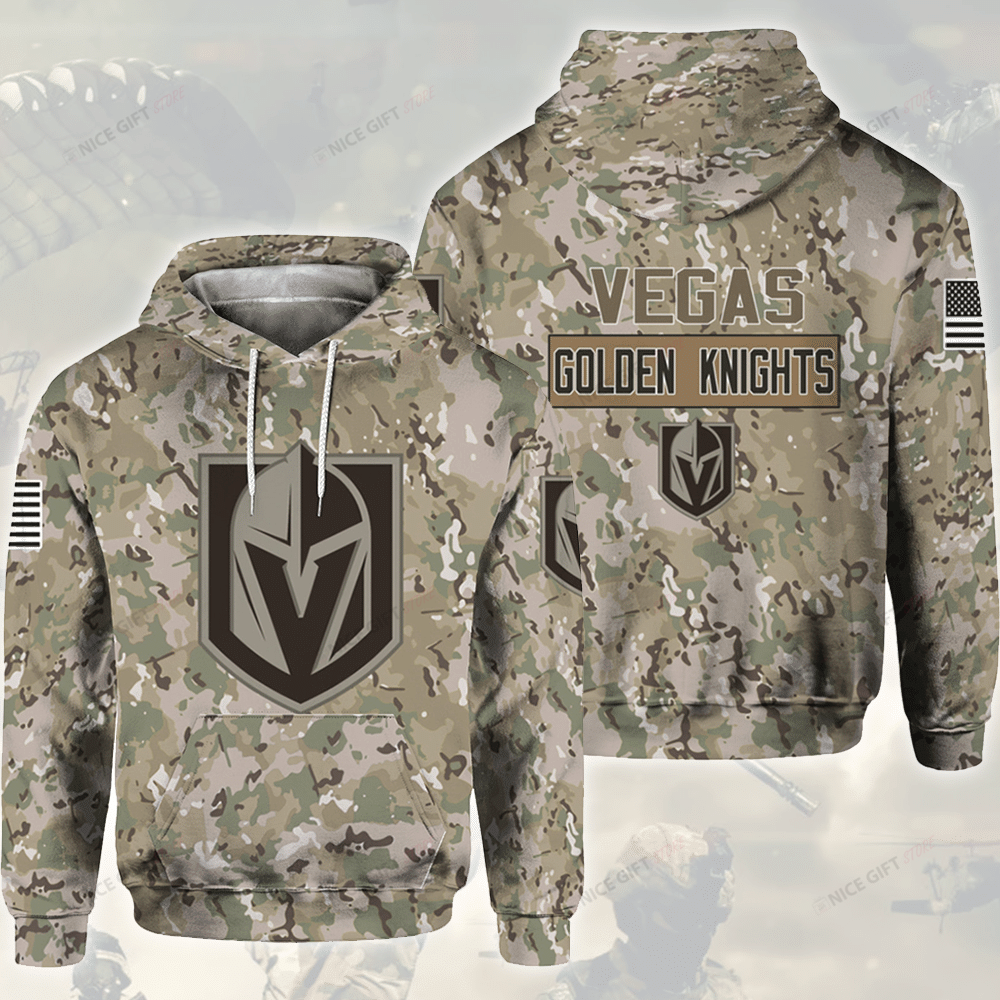 NHL Vegas Golden Knights Camouflage 3D Hoodie Gift For Fans