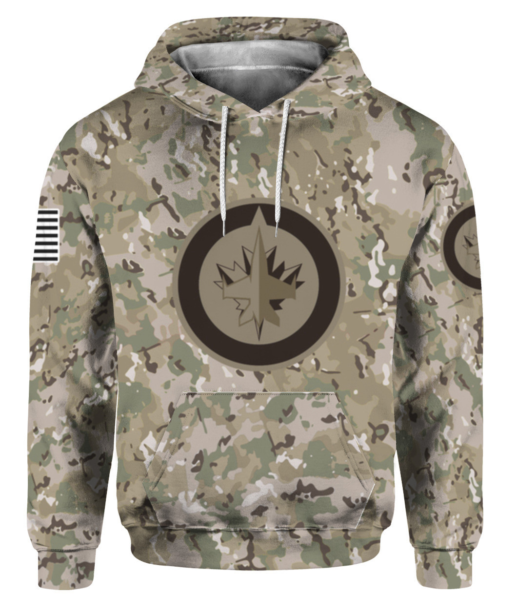 NHL Winnipeg Jets Camouflage 3D Hoodie Gift For Fans