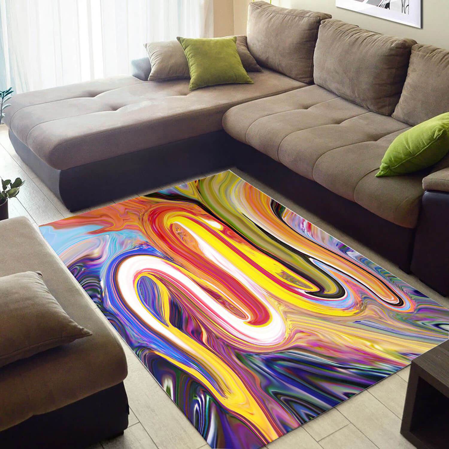 Nice African Abstract American Art Ethnic Seamless Pattern Style Rectangle Rug
