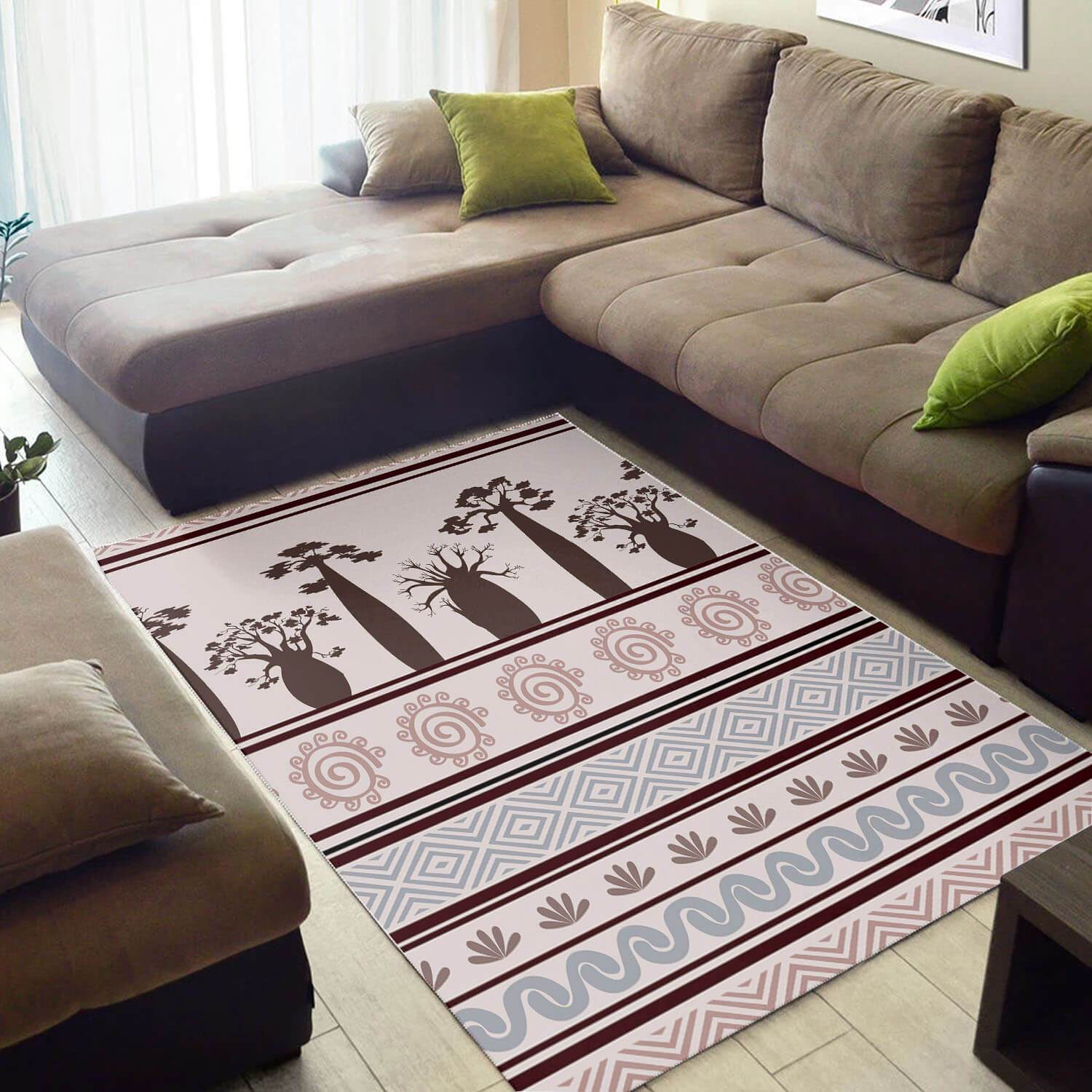 Nice African American Amazing Black History Month Afrocentric Pattern Art Style Area Room Rectangle Rug
