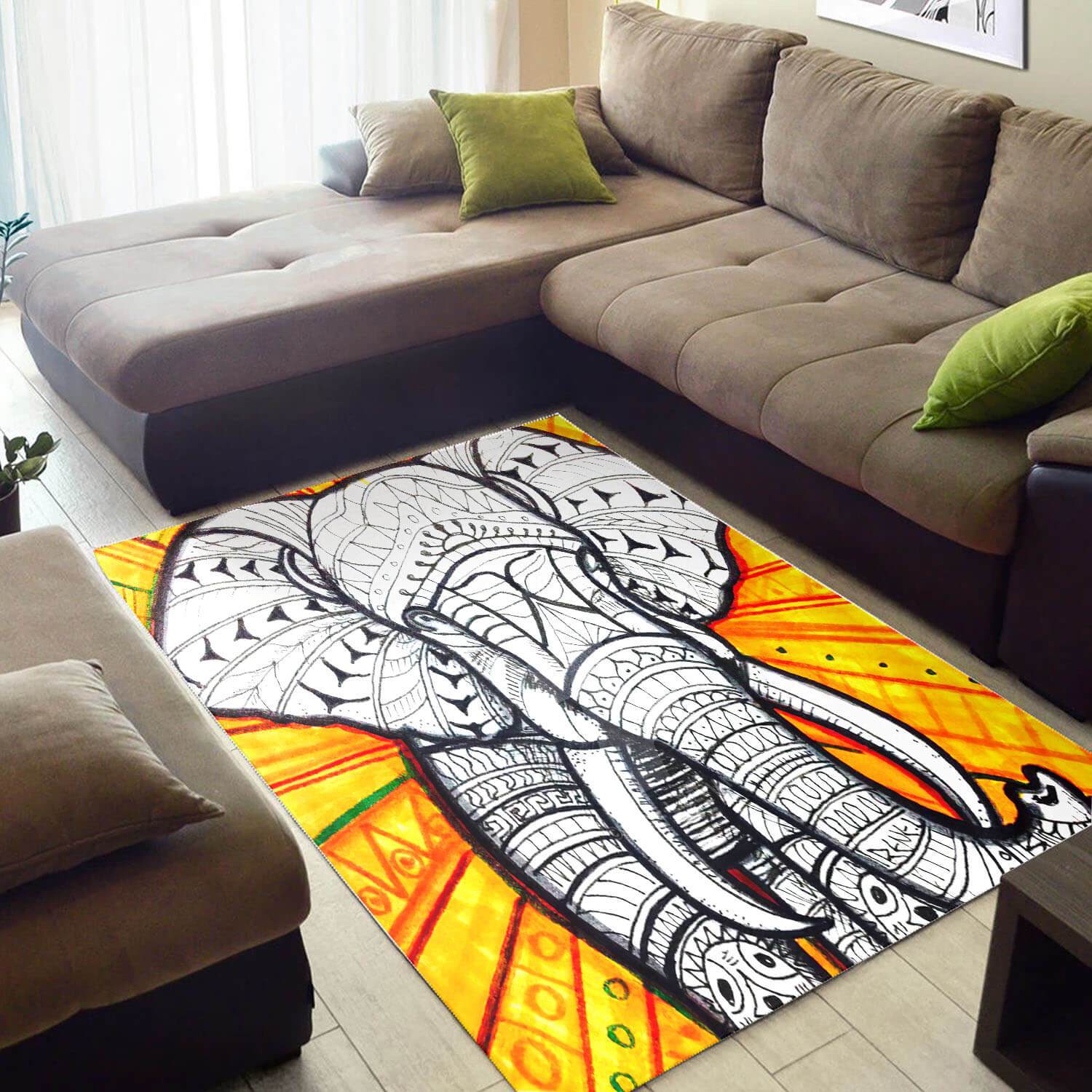 Nice African American Awesome Style Animals Large Inspired Home Rectangle Rug