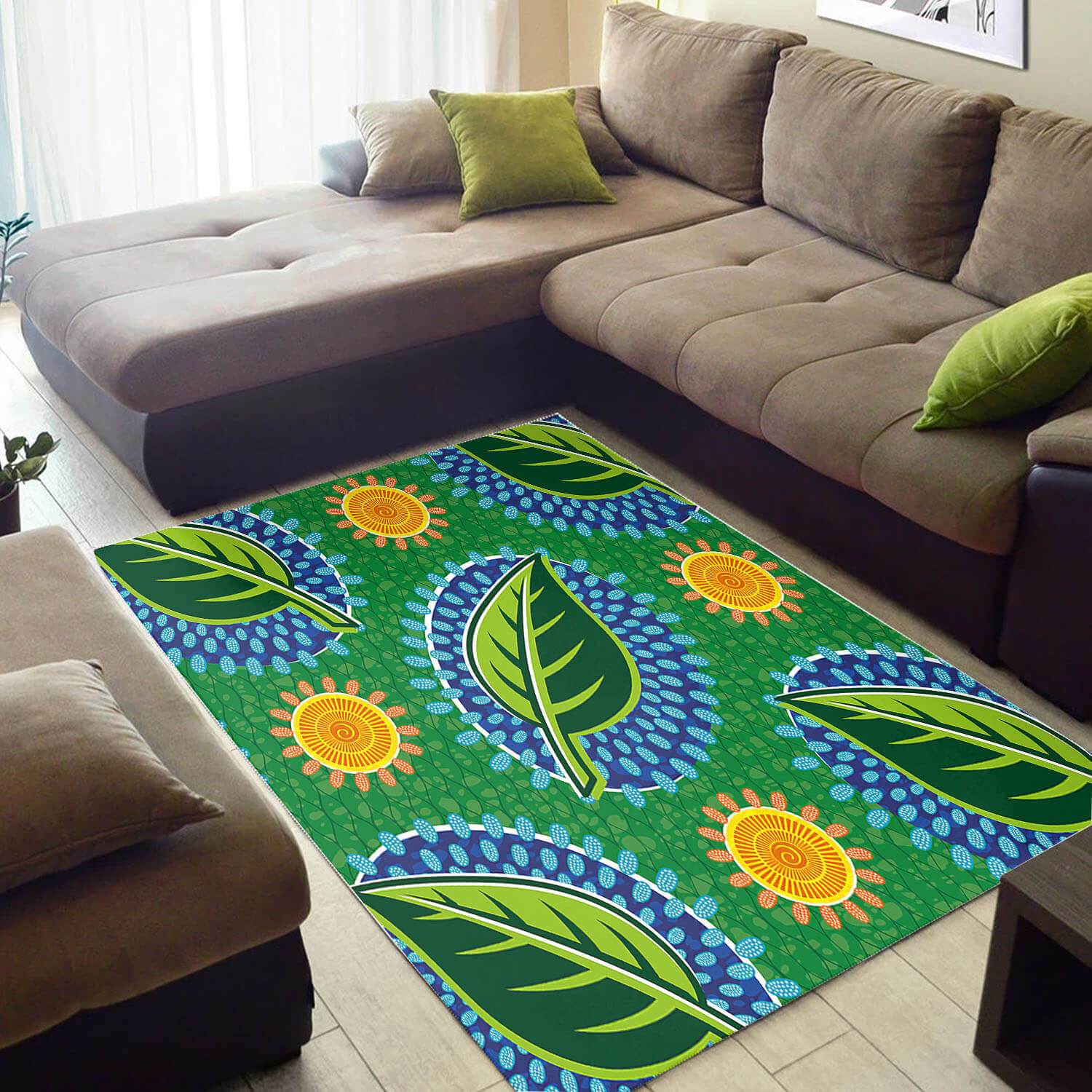 Nice African American Vintage Inspired Seamless Pattern Style Area Living Room Rectangle Rug