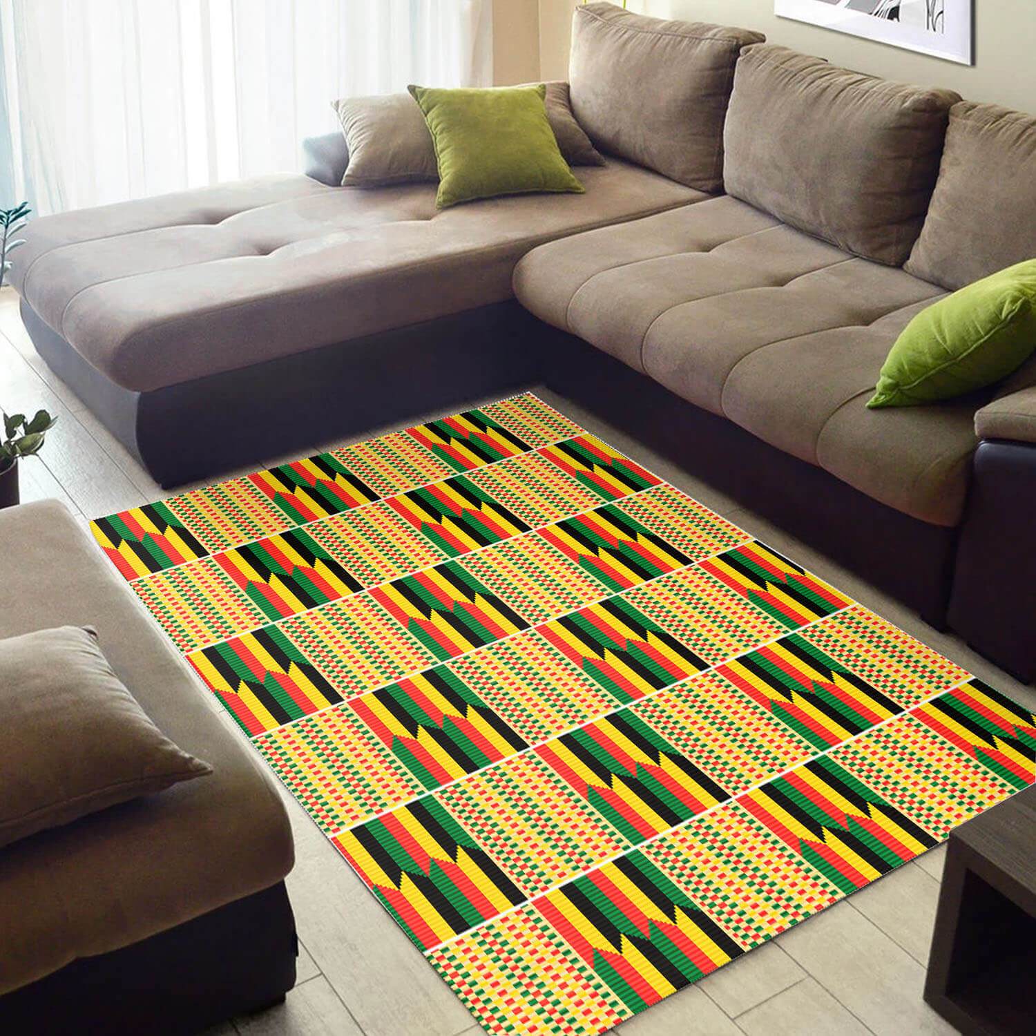 Nice African Beautiful American Black Art Seamless Pattern Design Floor Inspired Home Rectangle Rug