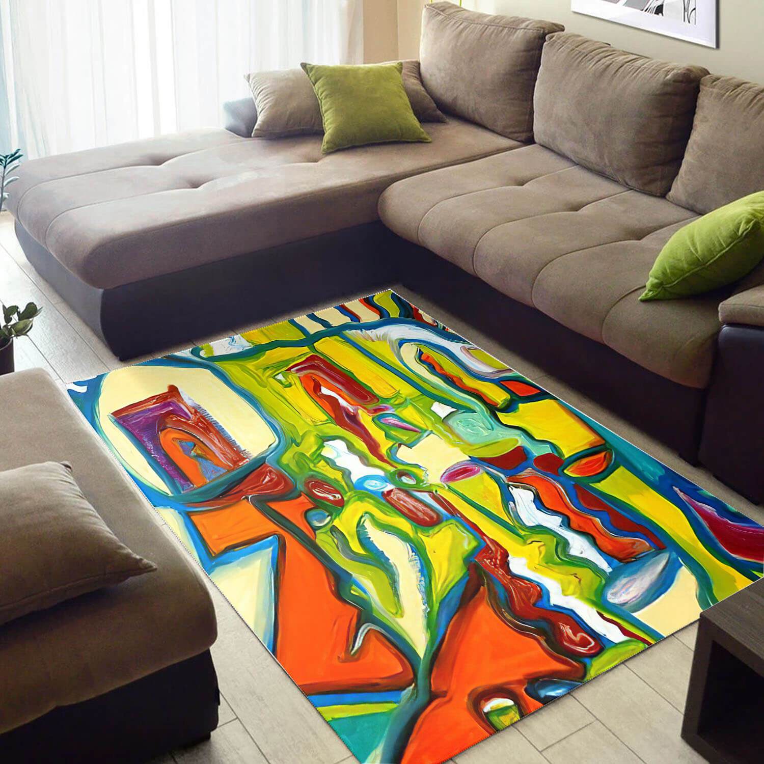 Nice African Colorful Ethnic Seamless Pattern Design Floor Carpet House Rectangle Rug