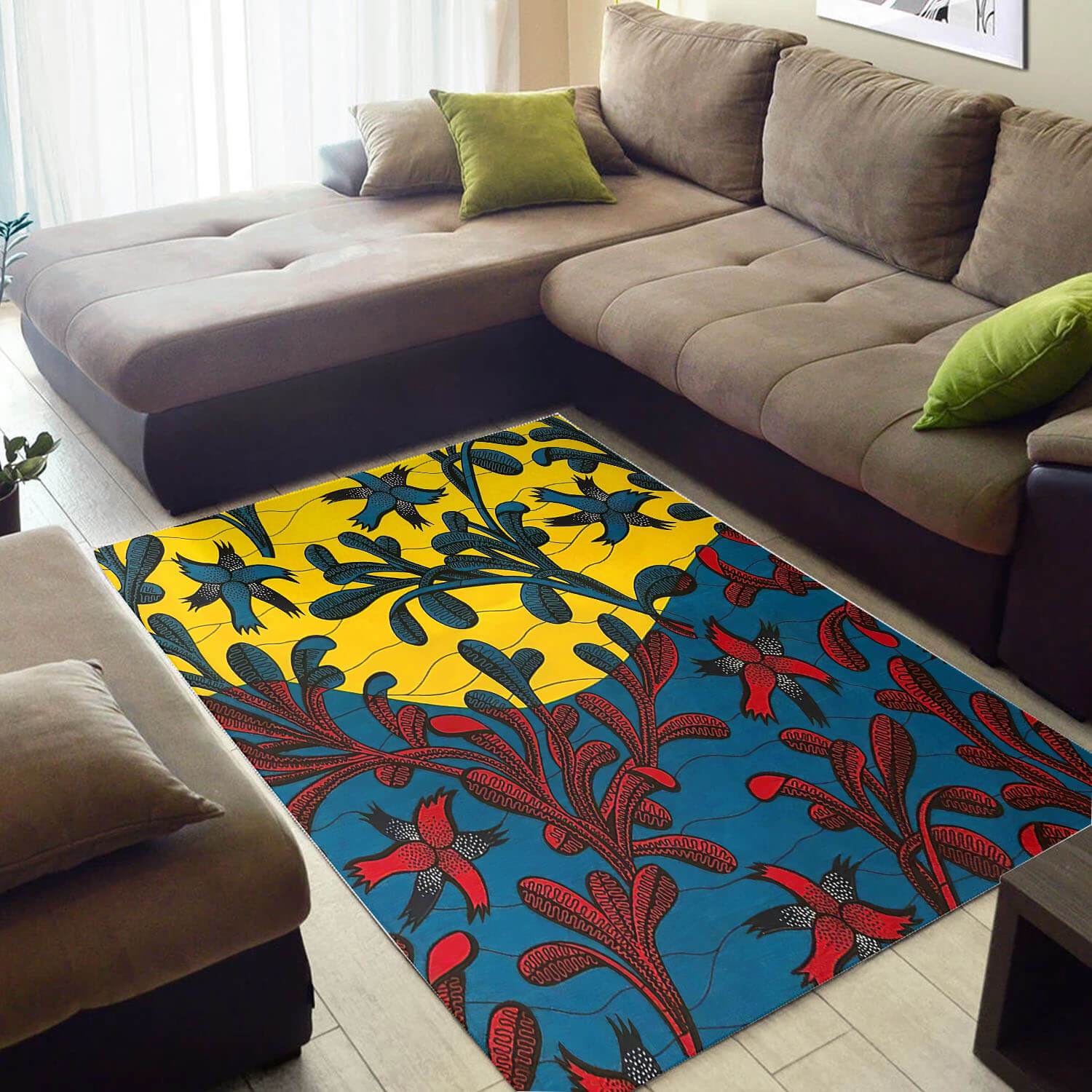 Nice African Graphic American Art Seamless Pattern Large Living Room Rectangle Rug