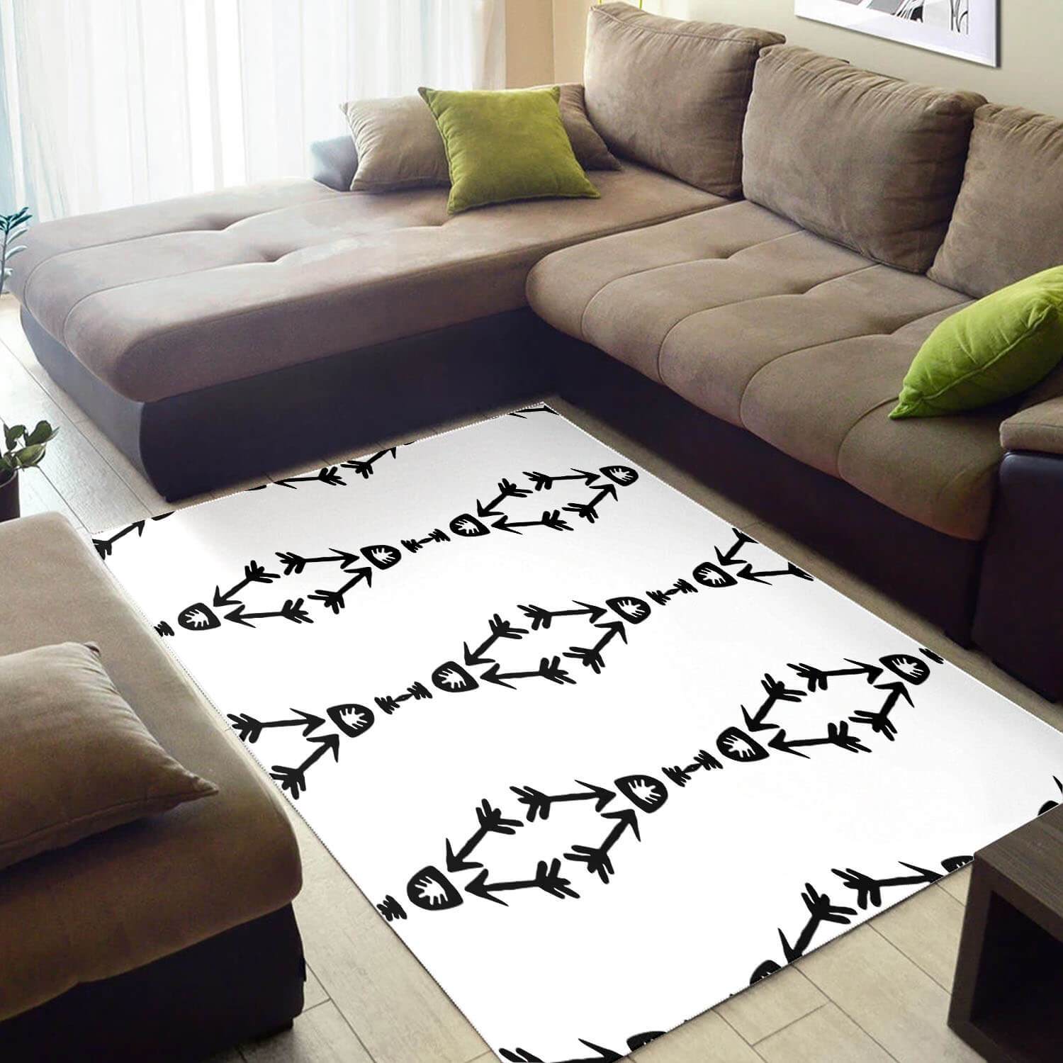 Nice African Retro Afrocentric Art Style Carpet Themed Home Rectangle Rug