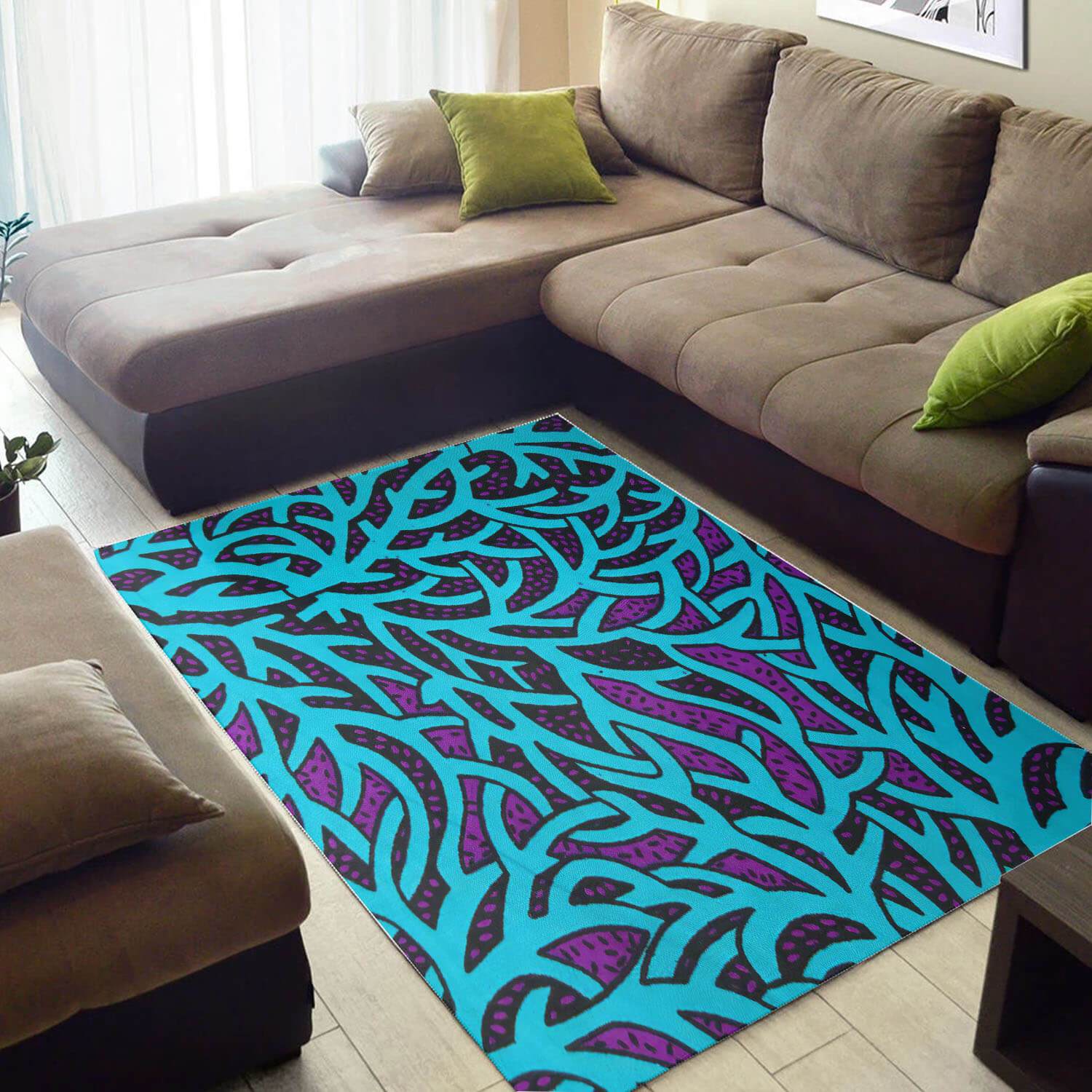 Nice African Style Colorful Black History Month Afrocentric Pattern Art Large Carpet Room Rectangle Rug