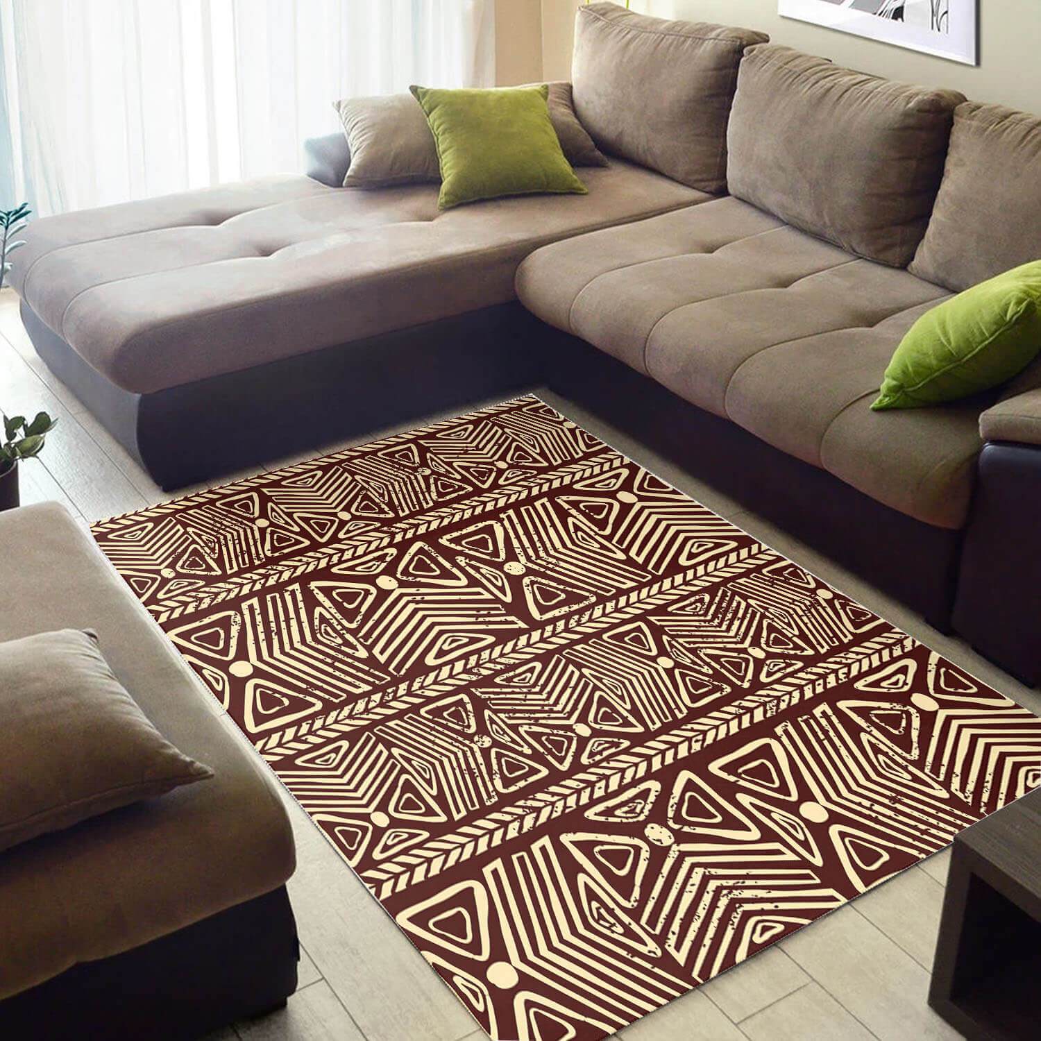 Nice African Trendy American Ethnic Seamless Pattern Carpet Style Rectangle Rug