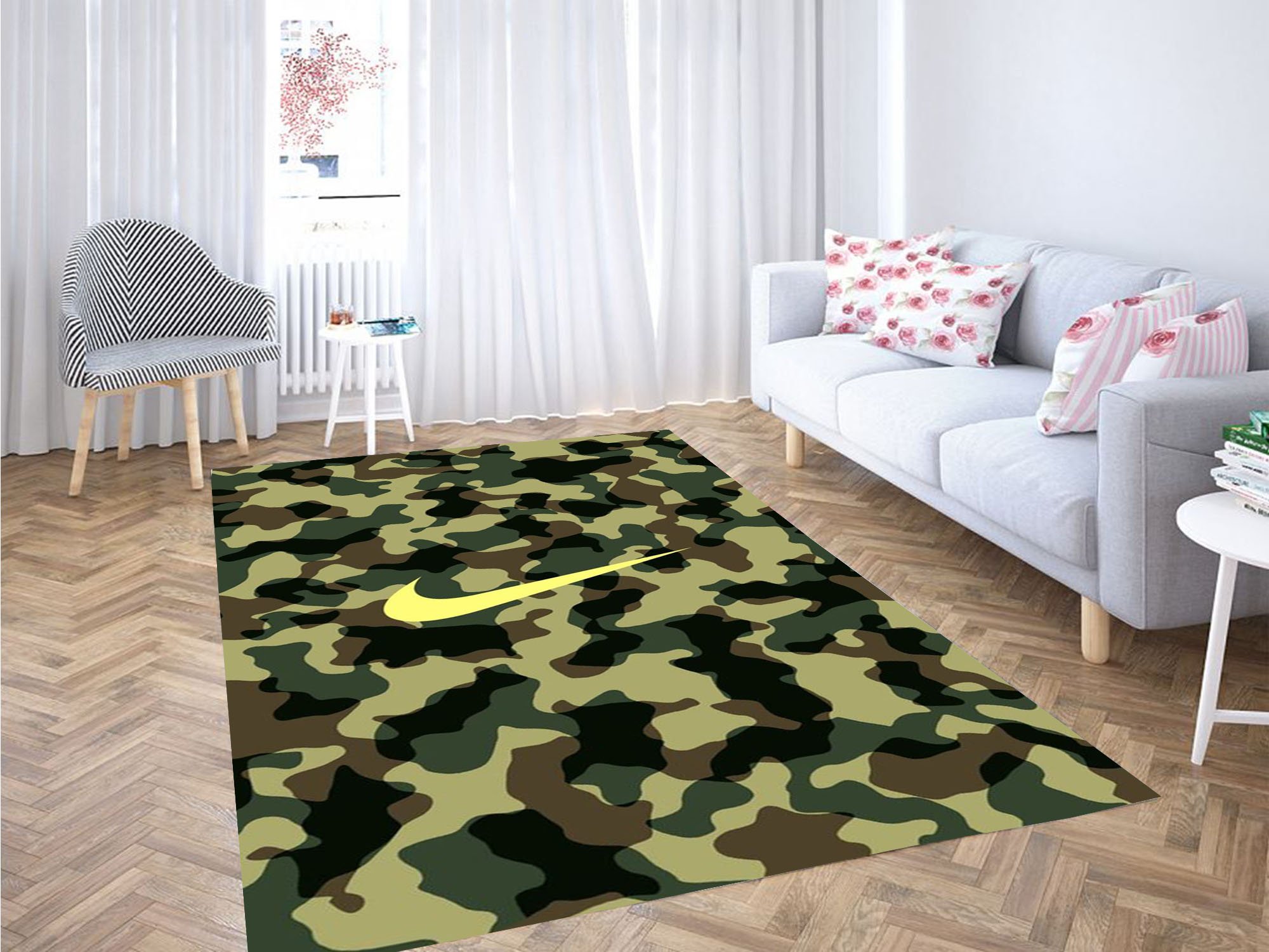 Nice Camo Army Carpet Rectangle Rug