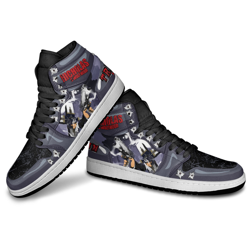 Nicholas D Wolfwood JD1s Sneakers Trigun Anime Shoes, Air Jordan Hightop