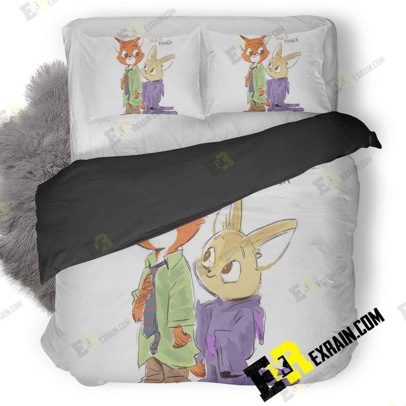 Nick And Finnick 3D Customized Duvet Cover Bedding Set