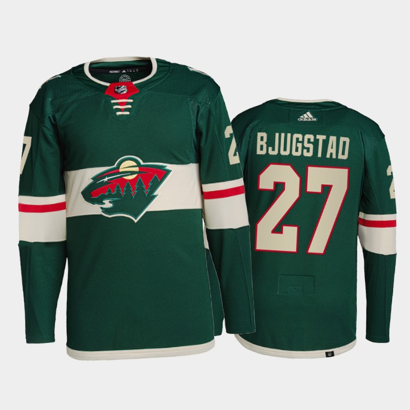 Nick Bjugstad Minnesota Wild Primegreen Pro Jersey 2021-22 Green #27 Home Uniform