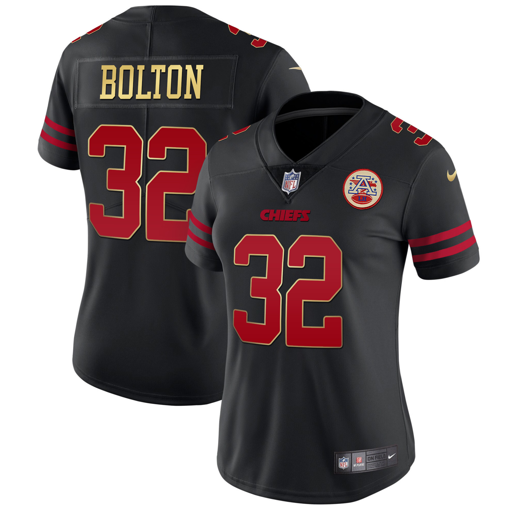 Nick Bolton Kansas City Chiefs Black Red Vapor Jersey - All Stitched 