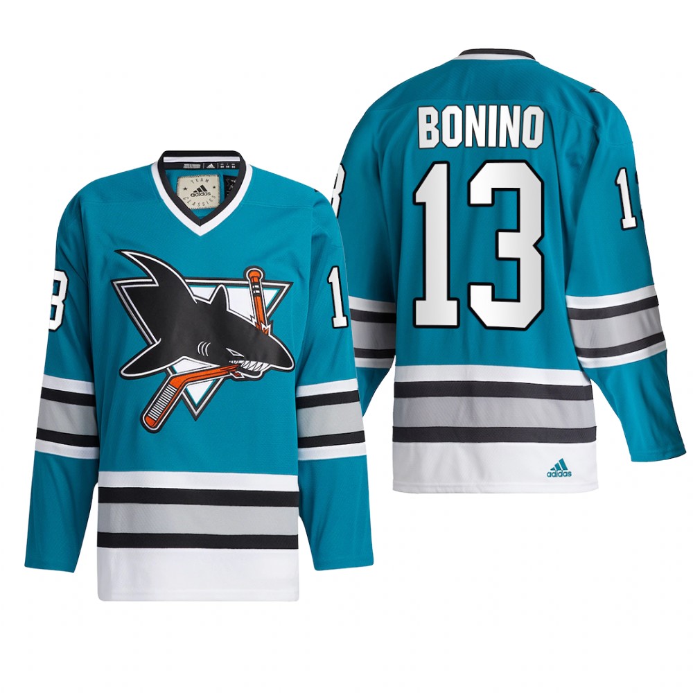 Nick Bonino #13 San Jose Sharks Team Classics 2022 Teal Jersey