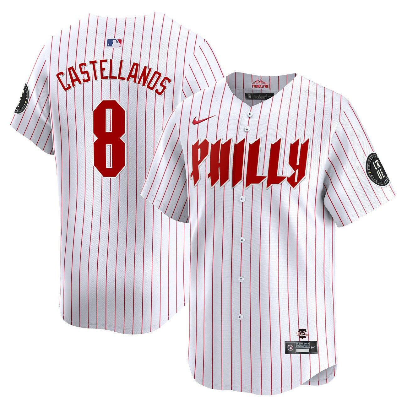 Nick Castellanos Philadelphia Phillies Blue 2024 City Connect Limited White Jersey
