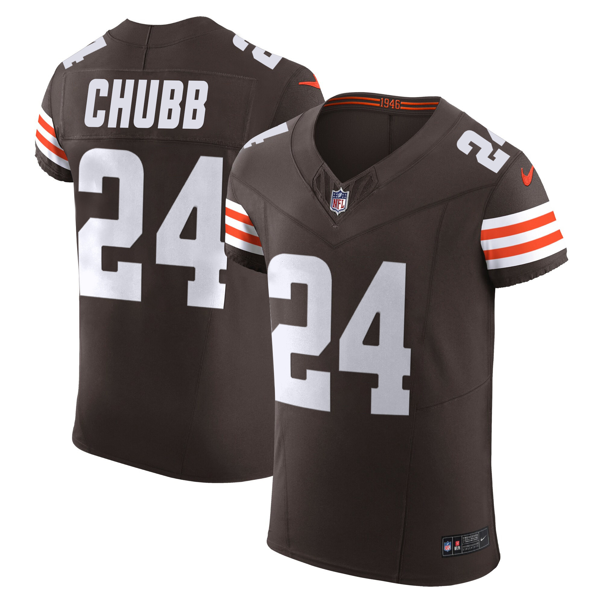 Nick Chubb Men's Cleveland Browns Vapor Elite Jersey - All Stitched