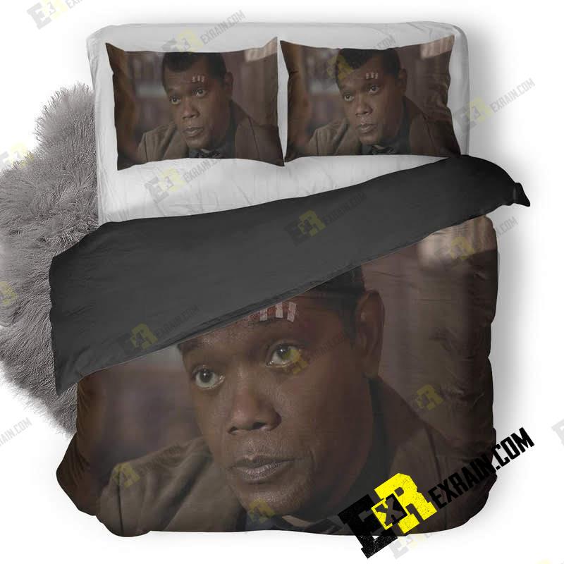 Nick Fury In Captain Marvel Movie 3 3D Customized Duvet Cover Bedding Set