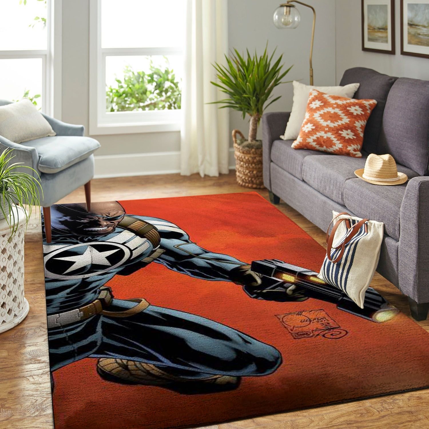 Nick Fury Living Room Area Rectangle Rug